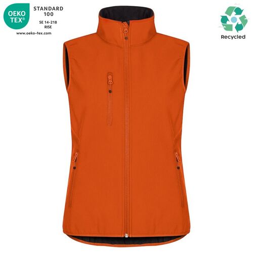 Chaleco softshell Mod. CLASSIC SOFTSHELL VEST LADY Naranja rojizo (18) Talla XS