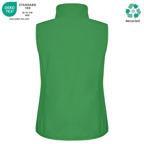 Chaleco softshell Mod. CLASSIC SOFTSHELL VEST LADY Verde manzana (605) Talla L