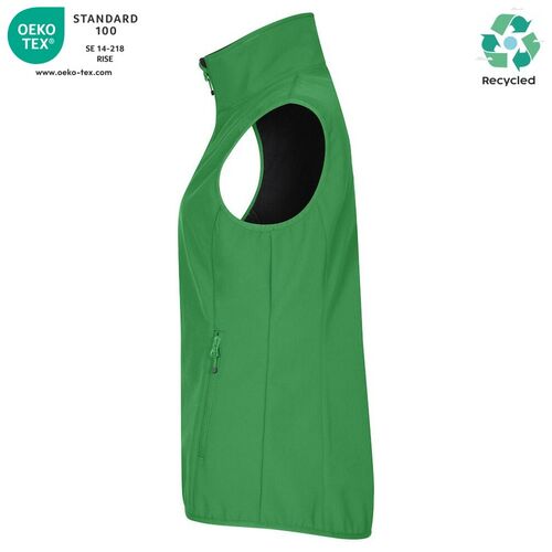Chaleco softshell Mod. CLASSIC SOFTSHELL VEST LADY Verde manzana (605) Talla L