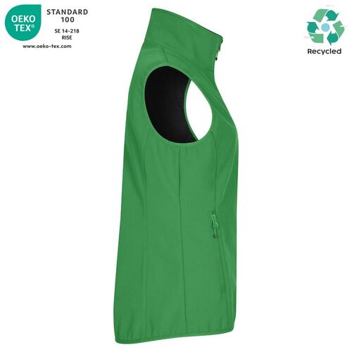 Chaleco softshell Mod. CLASSIC SOFTSHELL VEST LADY Verde manzana (605) Talla L