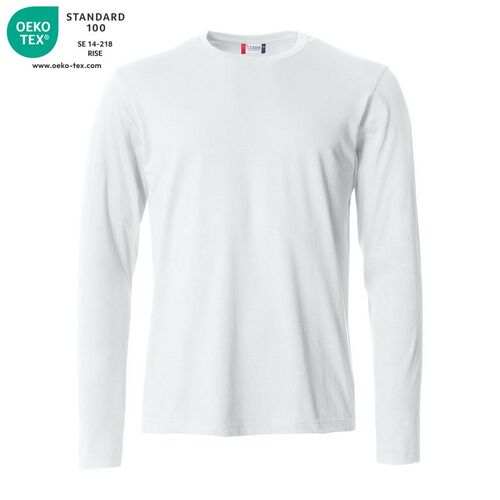 Camiseta de manga larga Mod. BASIC-T L/S Blanco (00) Talla XS