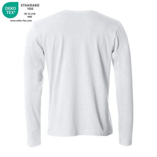 Camiseta de manga larga Mod. BASIC-T L/S Blanco (00) Talla XS