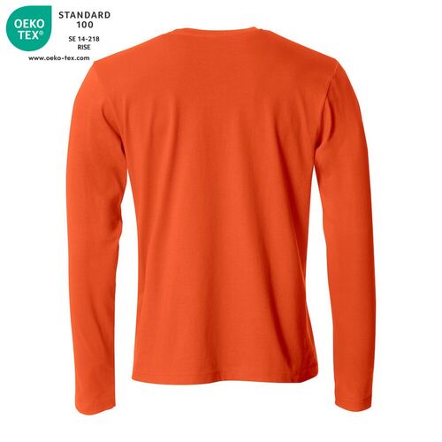 Camiseta de manga larga Mod. BASIC-T L/S Naranja rojizo (18) Talla 3XL