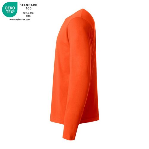 Camiseta de manga larga Mod. BASIC-T L/S Naranja rojizo (18) Talla 3XL