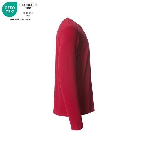 Camiseta de manga larga Mod. BASIC-T L/S Rojo (35) Talla 3XL