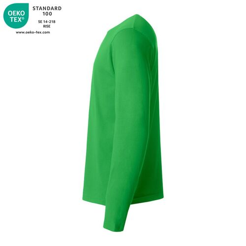 Camiseta de manga larga Mod. BASIC-T L/S Verde manzana (605) Talla L