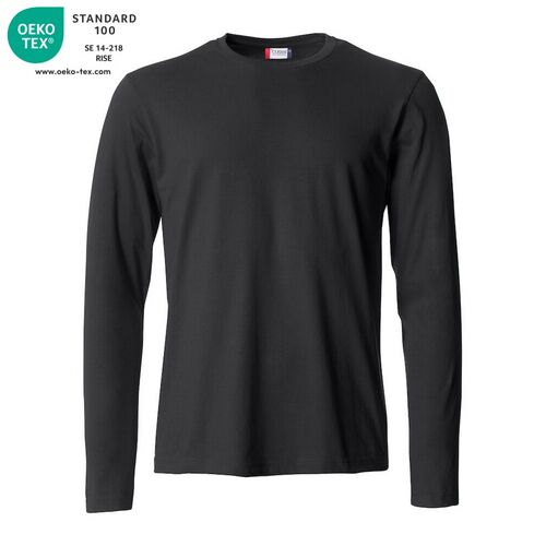 Camiseta de manga larga Mod. BASIC-T L/S Negro (99) Talla L