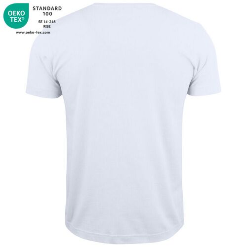 Camiseta unisex Mod. BASIC-T V-NECK Blanco (00) Talla XS