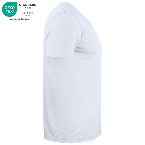 Camiseta unisex Mod. BASIC-T V-NECK Blanco (00) Talla XS