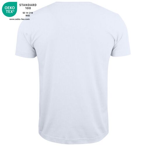 Camiseta unisex Mod. BASIC-T V-NECK Blanco (00) Talla M