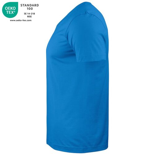 Camiseta unisex Mod. BASIC-T V-NECK Azul real (55) Talla XL