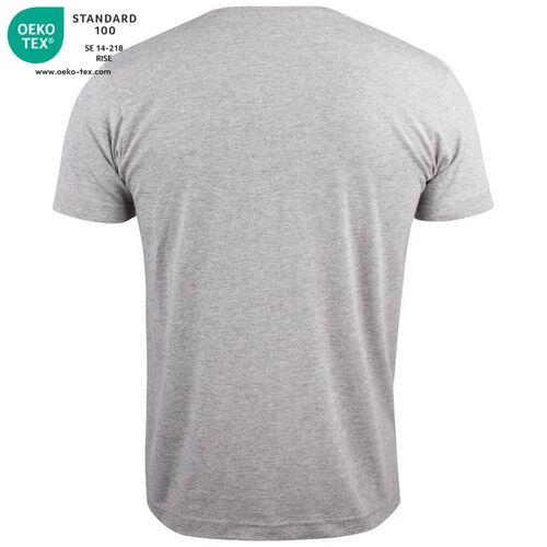 Camiseta unisex Mod. BASIC-T V-NECK Gris jaspeado (95) Talla M