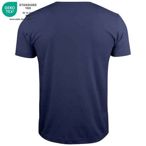 Camiseta unisex Mod. BASIC-T V-NECK Azul oscuro (580) Talla S