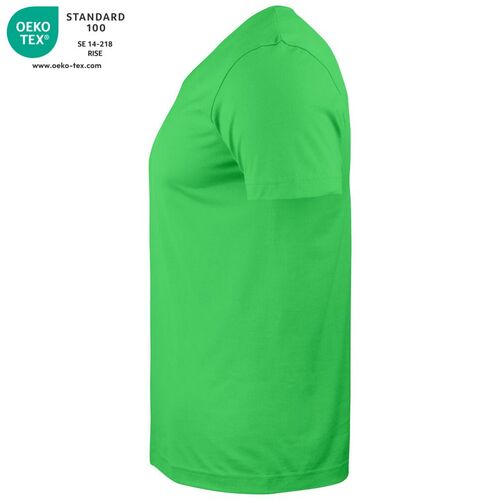 Camiseta unisex Mod. BASIC-T V-NECK Verde manzana (605) Talla XS