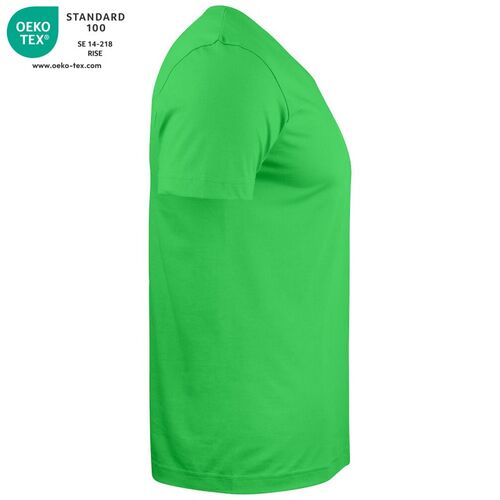 Camiseta unisex Mod. BASIC-T V-NECK Verde manzana (605) Talla XS