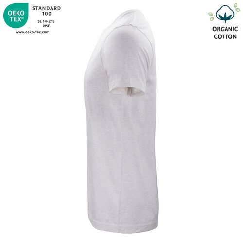 Camiseta unisex Mod. ORGANIC COTTON-T (925) Nature Melange Talla XS