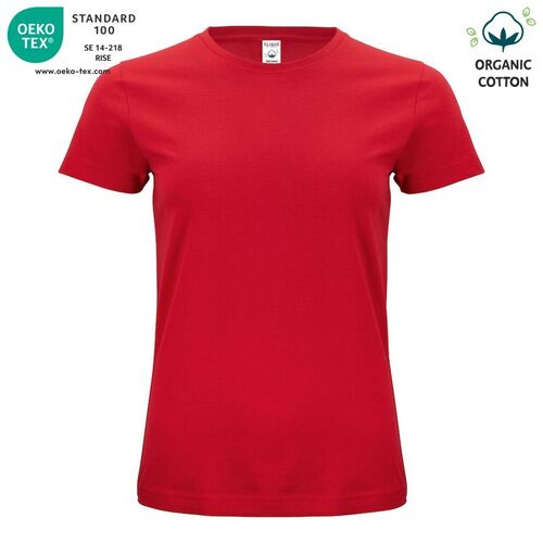 Camiseta unisex Mod. ORGANIC COTTON-T LADIES Rojo (35) Talla L