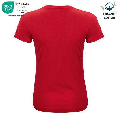 Camiseta unisex Mod. ORGANIC COTTON-T LADIES Rojo (35) Talla L