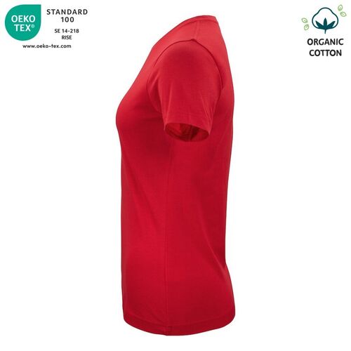 Camiseta unisex Mod. ORGANIC COTTON-T LADIES Rojo (35) Talla L