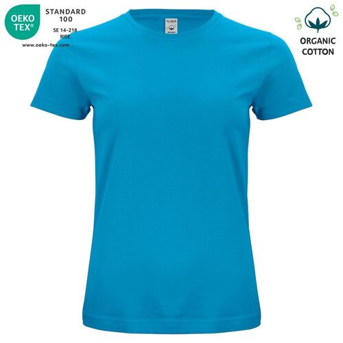 Camiseta unisex Mod. ORGANIC COTTON-T LADIES Azul turquesa (54) Talla L