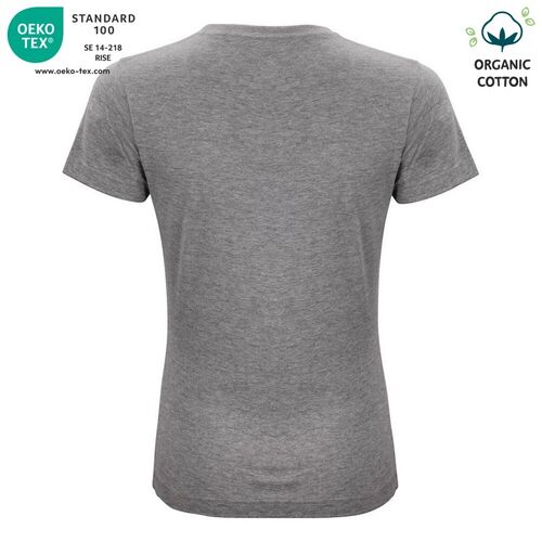 Camiseta unisex Mod. ORGANIC COTTON-T LADIES Gris jaspeado (95) Talla S