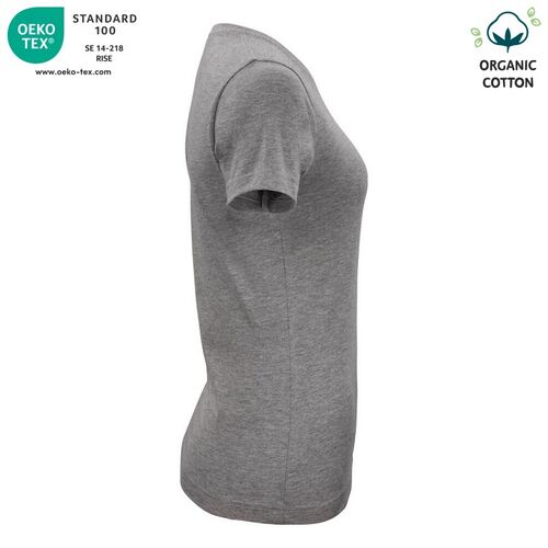 Camiseta unisex Mod. ORGANIC COTTON-T LADIES Gris jaspeado (95) Talla S