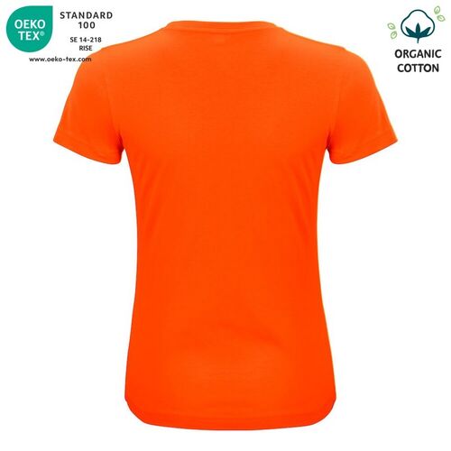 Camiseta unisex Mod. ORGANIC COTTON-T LADIES Naranja (175) Talla S