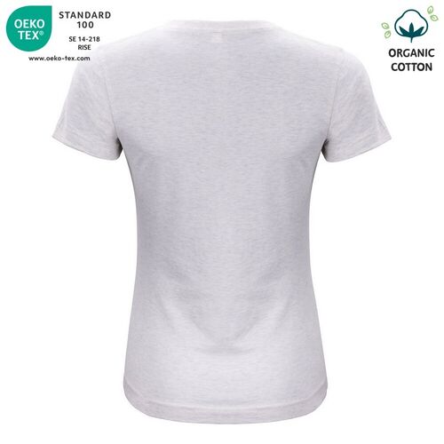 Camiseta unisex Mod. ORGANIC COTTON-T LADIES (925) Nature Melange Talla XS