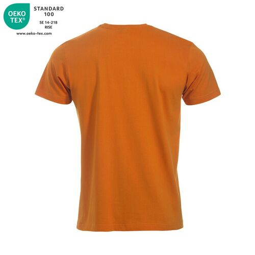 Camiseta manga corta Mod. CLASSIC-T Naranja rojizo (18) Talla M