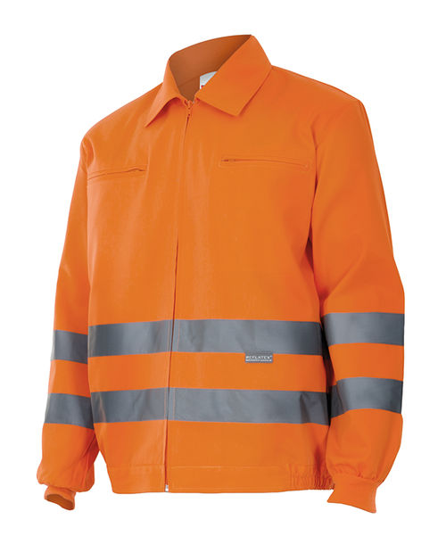 155. Cazadora alta visibilidad Naranja Fluor (19) Talla M