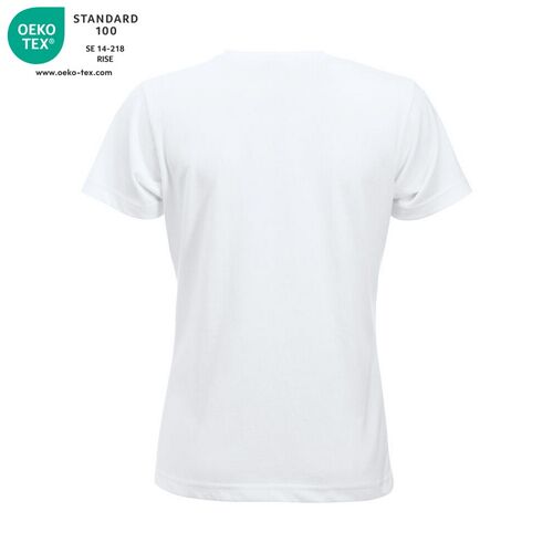 Camiseta manga corta de mujer Mod. CLASSIC-T LADIES Blanco (00) Talla S