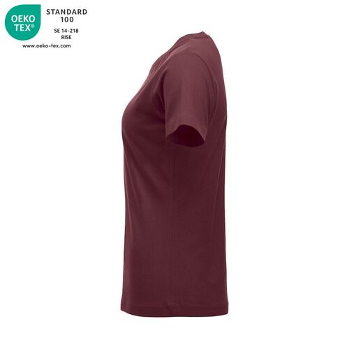 Camiseta de mujer Mod. CLASSIC-T LADIES Burdeos (38) Talla XS