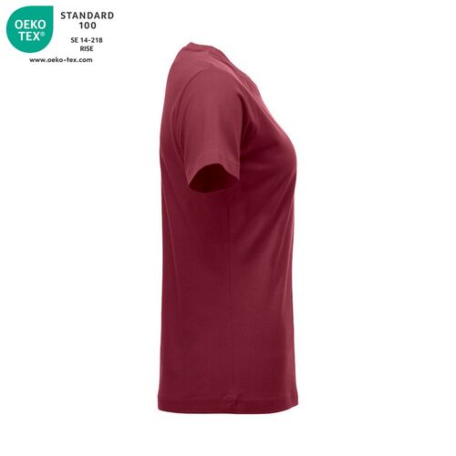 Camiseta de mujer Mod. CLASSIC-T LADIES Burdeos (38) Talla XS