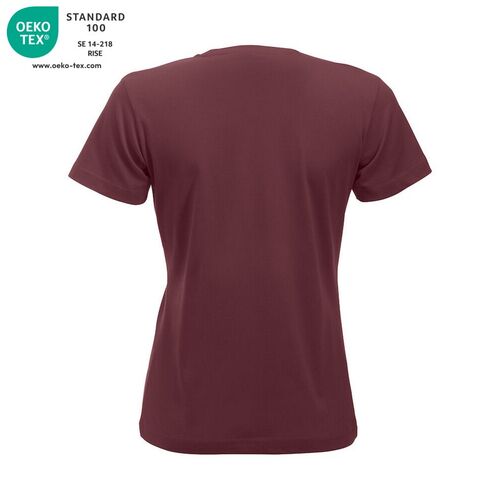 Camiseta manga corta de mujer Mod. CLASSIC-T LADIES Burdeos (38) Talla S