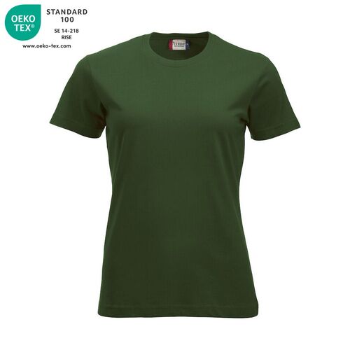 Camiseta de mujer Mod. CLASSIC-T LADIES Verde botella (68) Talla XS