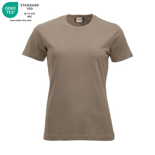 Camiseta manga corta de mujer Mod. CLASSIC-T LADIES Café con leche (820) Talla L