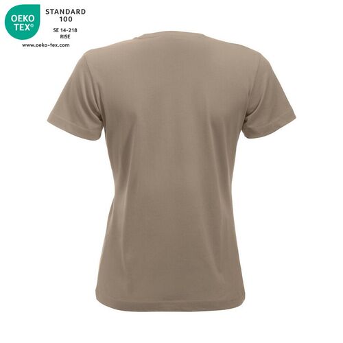 Camiseta manga corta de mujer Mod. CLASSIC-T LADIES Café con leche (820) Talla L