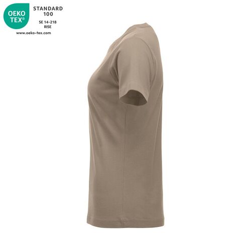 Camiseta manga corta de mujer Mod. CLASSIC-T LADIES Café con leche (820) Talla XL
