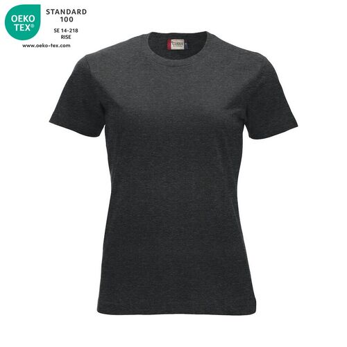 Camiseta de mujer Mod. CLASSIC-T LADIES Antracita jaspeado (955) Talla XS