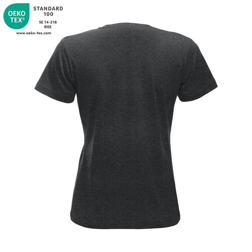 Camiseta de mujer Mod. CLASSIC-T LADIES Antracita jaspeado (955) Talla XS
