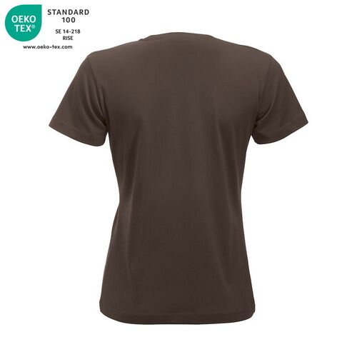 Camiseta manga corta de mujer Mod. CLASSIC-T LADIES Café (825) Talla S