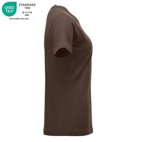 Camiseta manga corta de mujer Mod. CLASSIC-T LADIES Café (825) Talla S