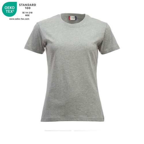 Camiseta de mujer Mod. CLASSIC-T LADIES Gris jaspeado (95) Talla XS