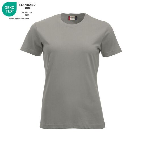 Camiseta manga corta de mujer Mod. CLASSIC-T LADIES Gris plata (94) Talla XL