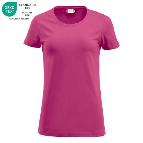 Camiseta de manga corta de señora Mod. CAROLI Cereza chicle (300) Talla S