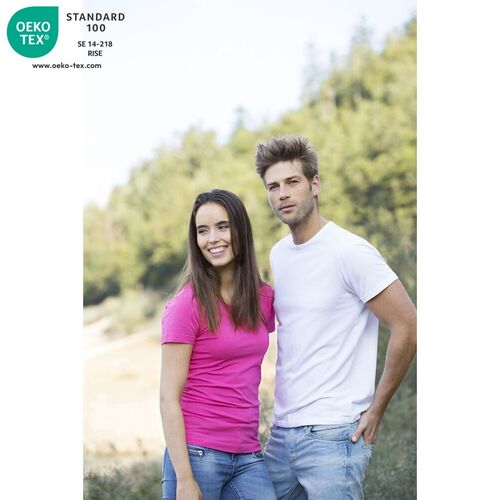 Camiseta de manga corta de señora Mod. CAROLI Cereza chicle (300) Talla L