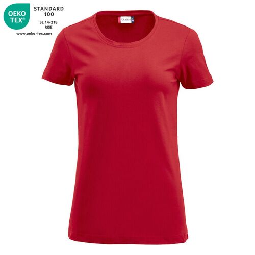 Camiseta de manga corta de señora Mod. CAROLI Rojo (35) Talla M