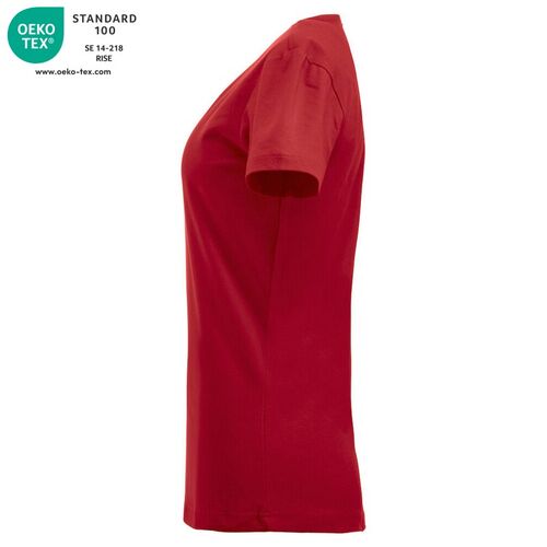Camiseta de manga corta de señora Mod. CAROLI Rojo (35) Talla M