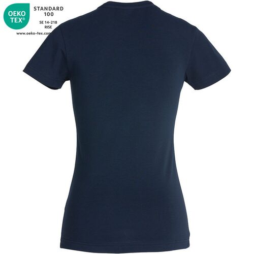 Camiseta de manga corta de señora Mod. CAROLI Azul oscuro (580) Talla M