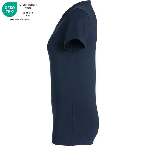 Camiseta de manga corta de señora Mod. CAROLI Azul oscuro (580) Talla M